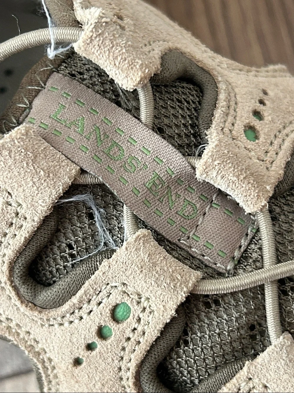 Lands' End Beach Hiking Trekker Shoe Size 9 Tan